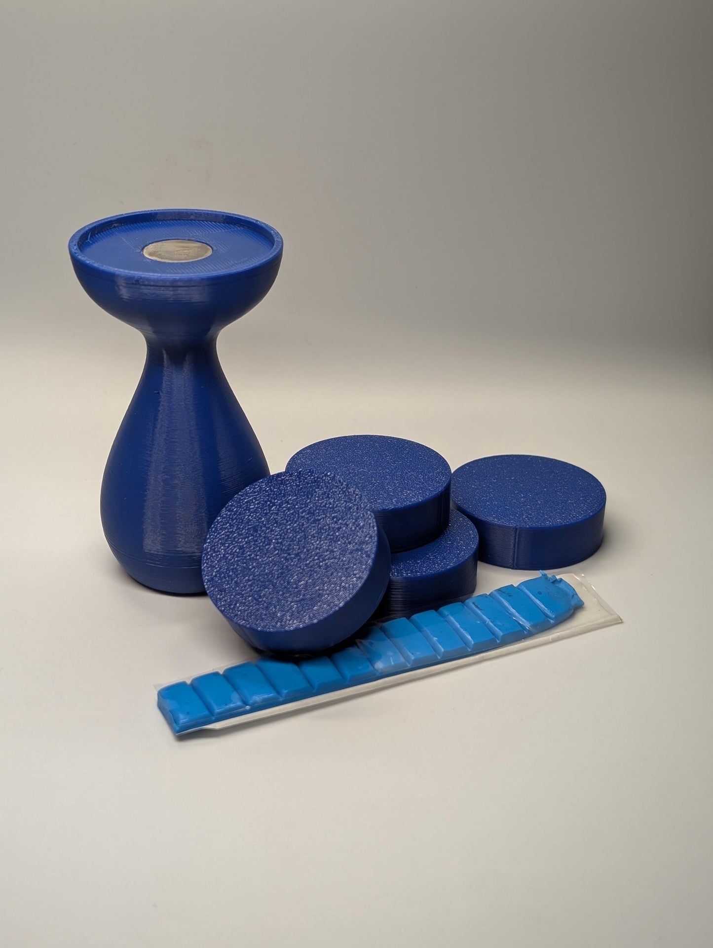 Miniature Painting Handle with Swappable Magnetic Tops & Mounting Putty