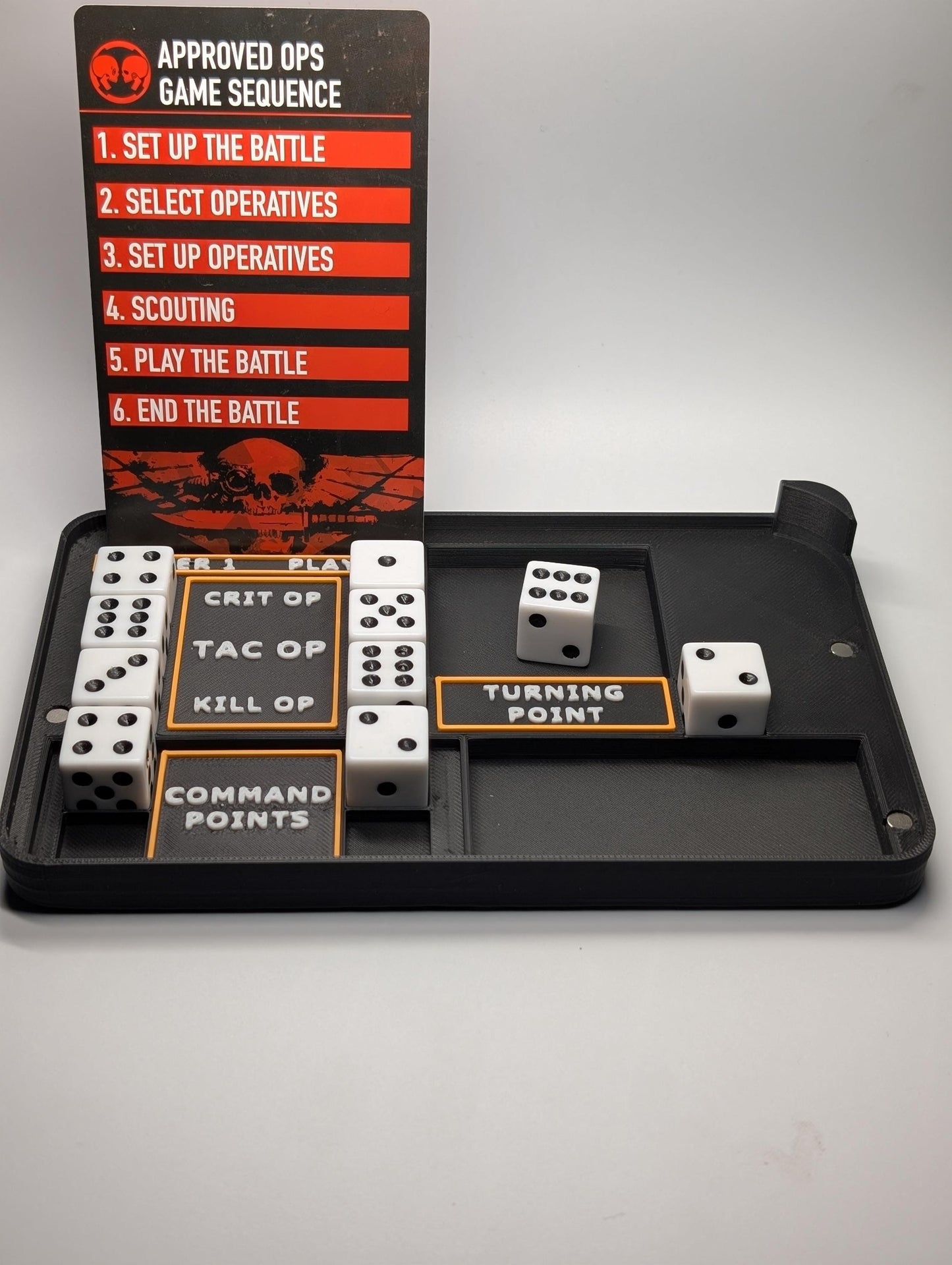 Kill Team 2024 Token storage case with Game Tracker