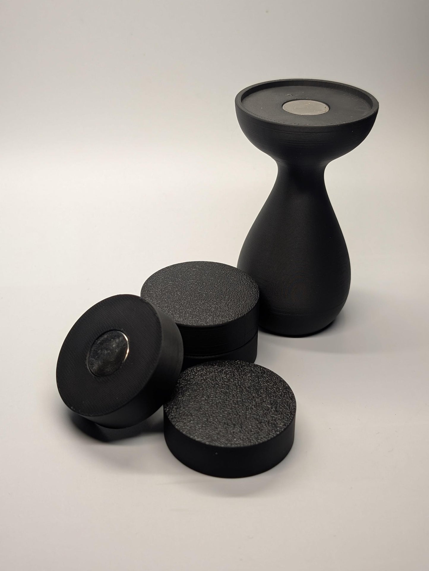 Miniature Painting Handle with Swappable Magnetic Tops & Mounting Putty