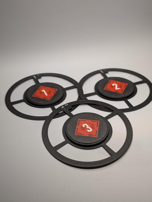 1" Kill Team Objective Marker Rings – Set of 3
