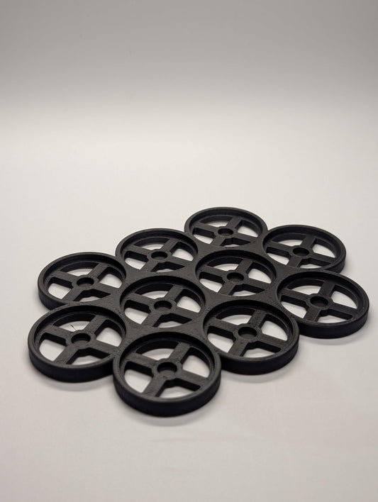 25/28/32/40mm Magnetic-Compatible Movement Trays – Wargaming Base Holders for 10 model Cluster Multiple sizes and quantity available