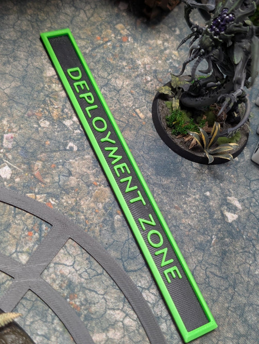 Deployment Zone Marker Set - 6 Rectangular & 2 Curved (Multiple Colors)