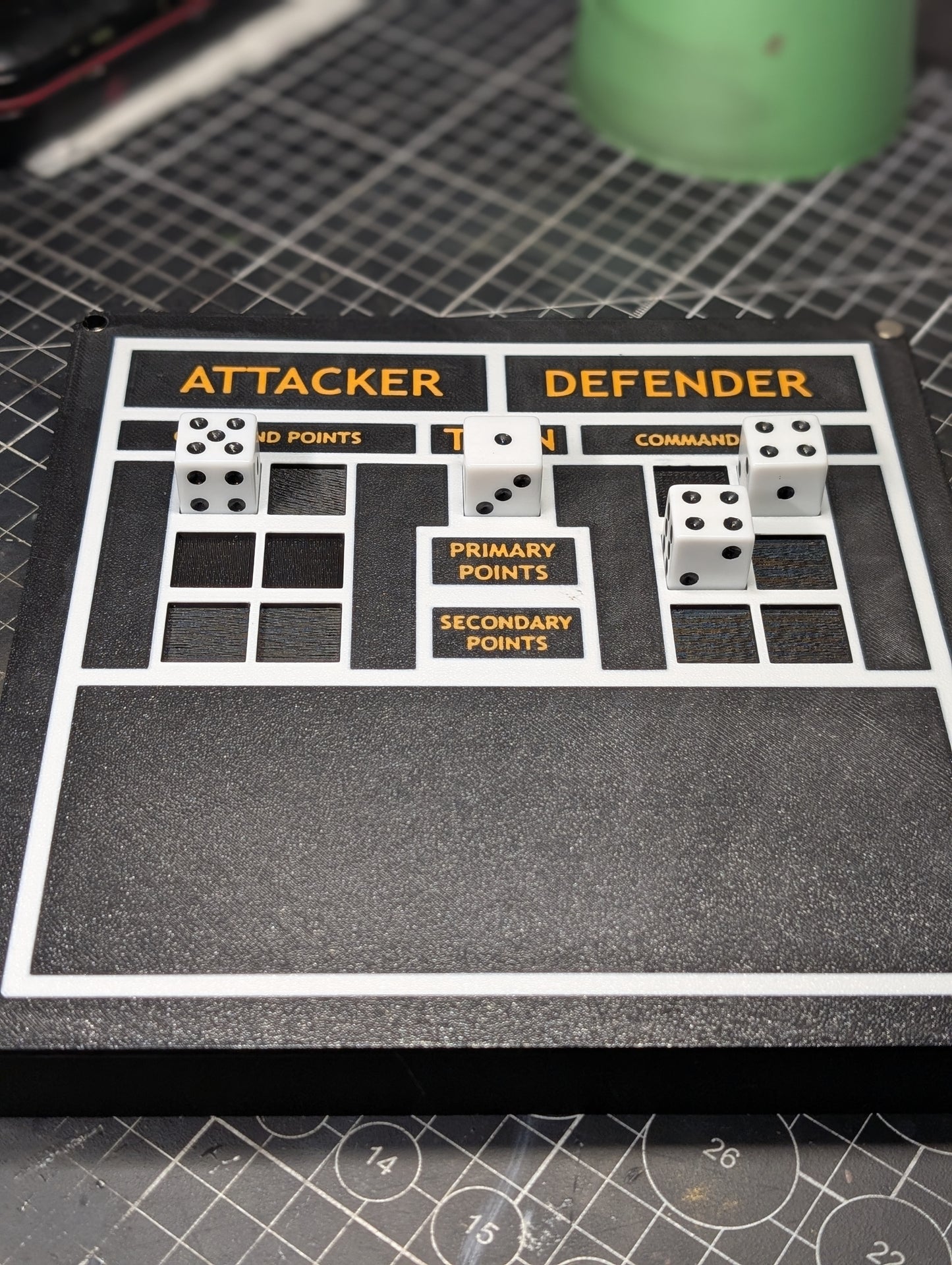 Warhammer 40k Battle Organizer Box – Modular Storage with Scoreboard & Dice Trays